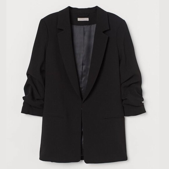 H&M Black Blazer 3/4-Length Sleeves | Size 0 - Picture 1 of 9